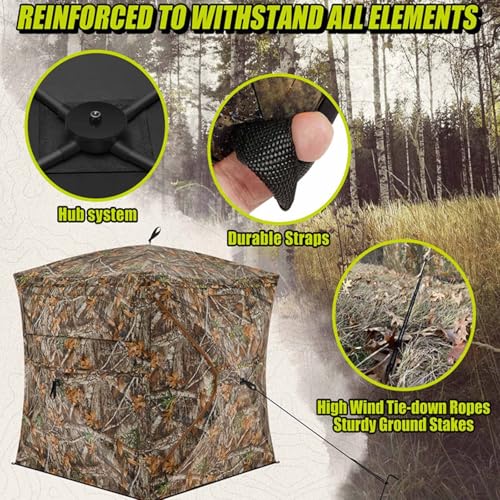 Tenda da Caccia Grande per 1 3 Persone, Tenda Mimetica Portatile per Vedere Attraverso Il Terreno, per Tiro al Birdwatching : Amazon.it: Sport e tempo libero