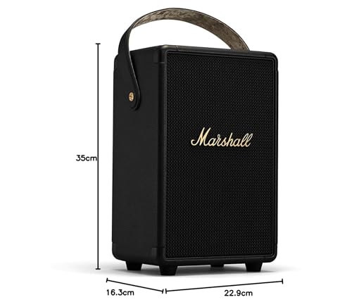 Marshall Tufton Altoparlante portatile per feste Bluetooth da esterno, resistente all'acqua IPX2, Nero e ottone : Amazon.it
