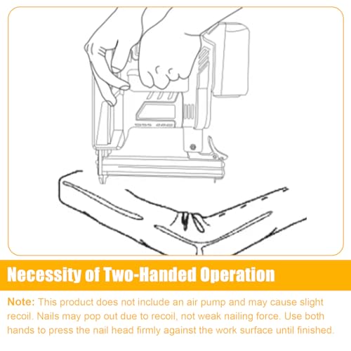 Pistola per unghie a batteria, compatibile con batteria al litio Dewalt 20 V, 2 in 1, con 500 chiodi dritti e 500 chiodi a forma di U, per legno/tessuto/moquette (senza batteria) : Amazon.it: Fai da te