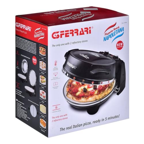 G3 Ferrari G10032 Pizzeria Snack Napoletana Forno Pizza Plus Evo, Doppia Pietra Refrattaria, Diametro 31 Cm, 1200 W, Nero : Amazon.it: Casa e cucina