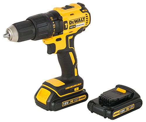 DEWALT DCD778S2T QW Trapano Avvitatore, 2 velocità a Percussione, Motore Brushless con Doppia Batteria in Valigetta, 1.5 W, 18 V, 1/2_pollice : Amazon.it: Fai da te