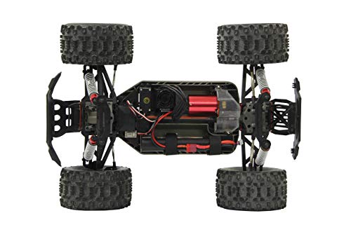 Jamara 059737   Nightstorm Monstertruck BL 4WD 1:10 Lipo 2,4GHz con LED – Multigiocatore, Brushless, Trazione Integrale, Resistente agli Schizzi d´Acqua, Telaio Rinforzato in Alluminio, Wheelybar : Giochi e giocattoli