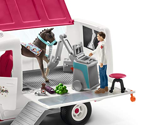 SCHLEICH 72121   Set da gioco per veterinari nella scuola di equitazione (Horse Club) : Giochi e giocattoli