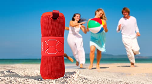 Toshiba WSP 200   Altoparlante Bluetooth impermeabile, colore: Rosso : Elettronica
