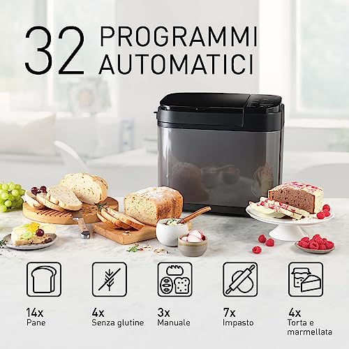Panasonic SD YR2540 Premium Grigio Macchina per il pane completamente automatica, design orizzontale e dispenser per lievito, 32 programmi automatici, due sensori di temperatura, tempo predefinito di : Amazon.it: Casa e cucina