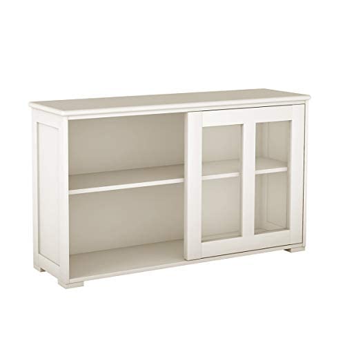 COSTWAY Credenza in legno, bianco crema, 107 x 33 x 62,5 cm : Amazon.it: Casa e cucina