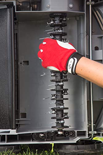 IKRA 80201020 scarificatore arieggiatore Elettrico IEVL 1840, Cesto di Raccolta 55l, Larghezza 40cm, profondità di Lavoro Regolabile, 1800 W, 230 V, Griggio/Rosso : Amazon.it: Giardino e giardinaggio