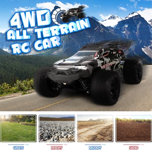 Kizeefun Macchina Telecomandata   2,4GHz 1:18 Alta Velocità Offroad 4WD RC Auto Vehicle con 2 Batterie 70 Minuti di Gioco Auto Radiocomandata per Bambini Adulti : Giochi e giocattoli
