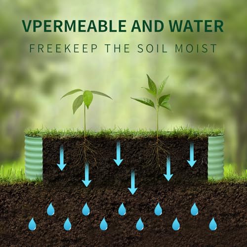 Byhagern Fioriera rialzata per esterni, rivestimento antiruggine con bordo di sicurezza, aiuole rialzate per verdure, fiori, erbe (verde) : Amazon.it: Giardino e giardinaggio