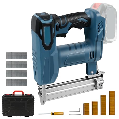 Pistola per unghie senza fili per Makita 18 V, 2 in 1, pinzatrice elettrica con 500 chiodi e 500 punti, doppia protezione, per la lavorazione del legno (senza batteria, senza caricatore) : Amazon.it: Fai da te