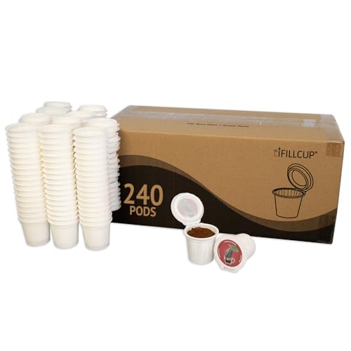 iFillCup   240 cialde vuote rosse compatibili con 1.0 e 2.0 Keurig Brewers e K Cup, 100% riciclabili, personalizzabili, migliori birre rispetto ai pod riutilizzabili e ricaricabili : Amazon.it: Alimentari e cura della casa
