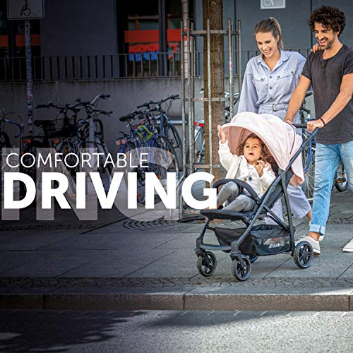 hauck Passeggino Rapid 4R Plus   Passeggino Leggero 25 kg Portata   Passeggino Pieghevole Veloce con Cappotta XL UPF 50     Passeggino Compatto, Reclinabile con Portabibite   Grande Cesto   Grigio : Prima infanzia