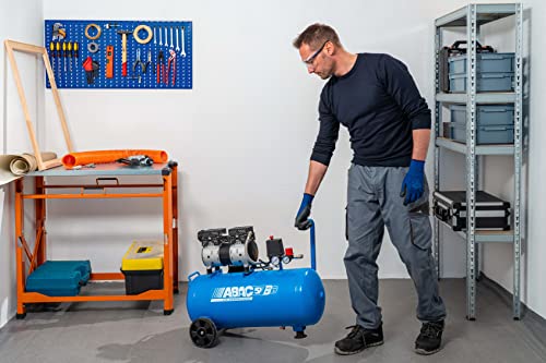 ABAC Compressore d'Aria Silenzioso EASE AIR 50, Compressore Aria Oil Free, Pressione Massima 8 Bar, Potenza 1 Hp, Serbatoio 50 Litri, Rumorosità 59 dB : Amazon.it: Fai da te