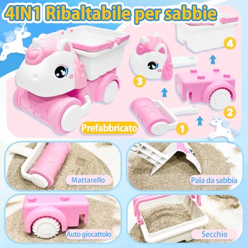 VBACALA Giocattoli Spiaggia Passeggino Rimovibile
