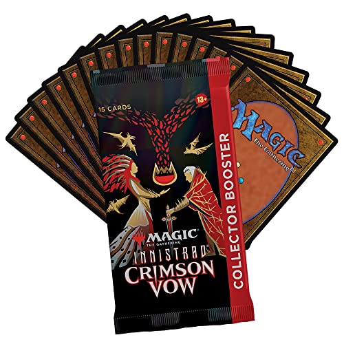 Magic The Gathering  Confezione di Collector Booster Innistrad: Promessa Cremisi 12 Buste e Carta Bonus di Dracula (Versione Inglese), C90970000 : Amazon.it: Giochi e giocattoli