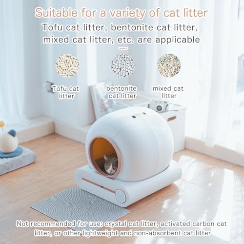 Bamboosang Lettiera Gatto Autopulente: Lettiera Automatica 65L Smart Lettiera Gatto Autopulente con Controllo APP/Protezione di Sicurezza/Rimozione Odori, Toilette per Gatti con Tappeto per Più Gatti : Amazon.it: Prodotti per animali domestici