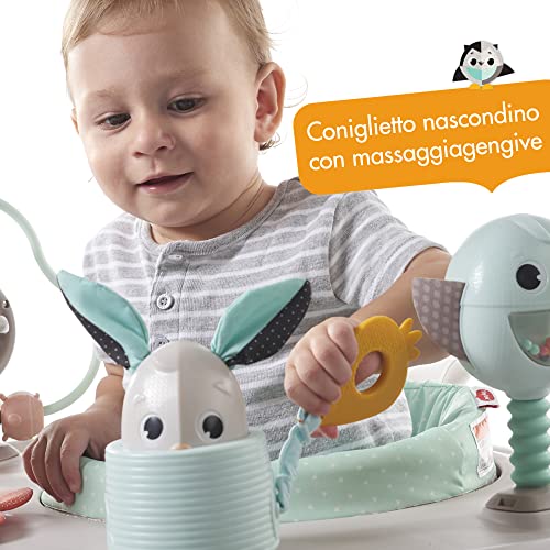Tiny Love Here I grow 4 in 1 Centro Attività Bambini, Girello, Primi Passi per bambini, Giocattoli Interattivi, Altezza Regolabile, Seduta Girevole a 360°, 6 18 mesi, collezione Magical Tales : Prima infanzia