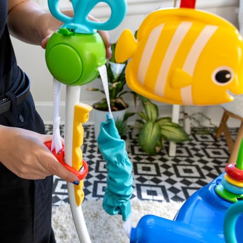 Baby Einstein, Centro Giochi e Attività Neptune's Ocean Discovery, 15 Giochi e Attività, 3 Lingue, Girello con Musica e Luci, Sedile Girevole a 360°, Regolabile, a Partire da 6 Mesi : Prima infanzia