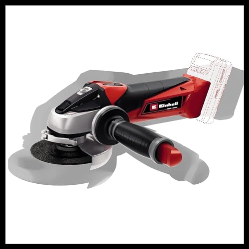 Einhell Smerigliatrice Angolare A Batteria Te Ag 18/115 Li Solo Power X Change 18 V, Nero Rosso : Amazon.it: Fai da te