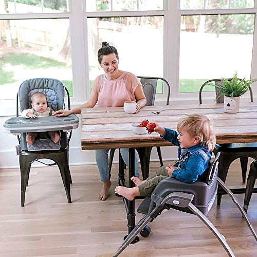 Ingenuity SmartServe 4 in 1 seggiolone con vassoio girevole   Connolly   Seggiolone, seggiolino per bambini e booster : Prima infanzia