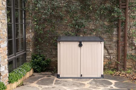 Keter Porta Attrezzi da Esterno Store It Out Midi, Ideale per il Giardino, Beige/Marrone, 132x71,5x113,5H cm, 880 L : Amazon.it: Giardino e giardinaggio
