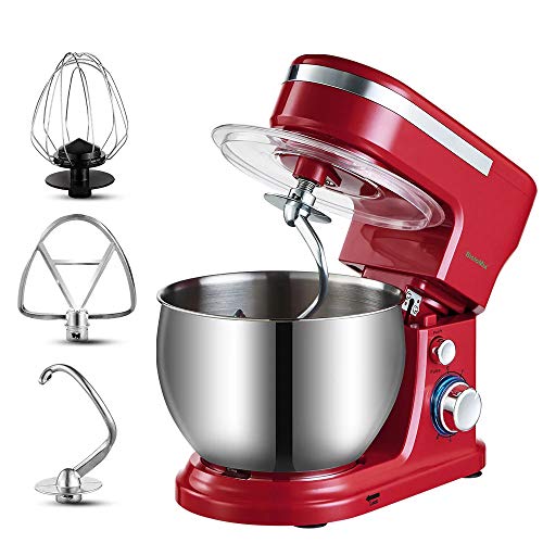 AIZYR Robot da Cucina per Dolci, Robot da Cucina con Ciotola Grande in Acciaio Inossidabile da 5 Litri, Frullino per Le Uova, Gancio per Impastare E Frusta in Acciaio Inossidabile,Au Plug : Amazon.it: Casa e cucina