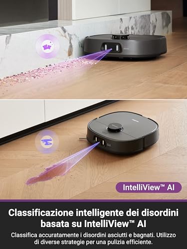 EUREKA J15 Pro Ultra Robot Aspirapolvere Lavapavimenti, Aspirapolvere Robot Potente Aspirazione 16200Pa, Lavaggio Mocio ad Acqua Calda a 75℃, Mappatura con AI, Stazione Autopulizia/autopulente : Casa e cucina