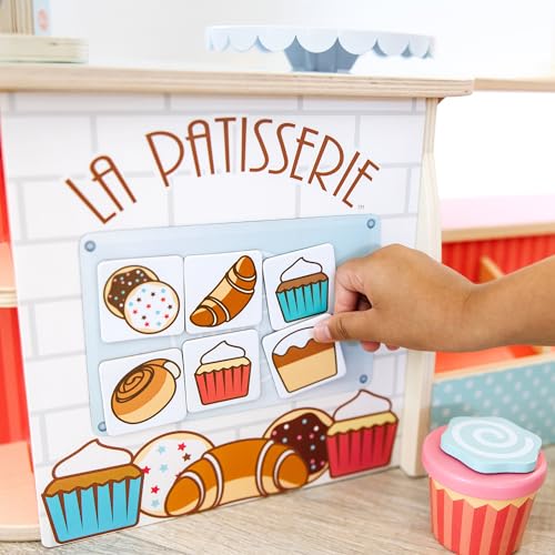 Melissa & Doug La Pasticceria   Pasticceria, Panetteria in Legno (39 pezzi), Giochi in legno, Giocattoli di ruolo, Gioco Montessori, Cibo in legno, Regalo per ragazzo o ragazza di 3 4 5 6 7 anni : Giochi e giocattoli