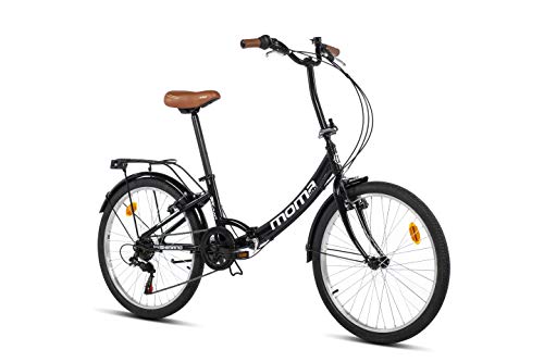 moma bikes Bicicletta Pieghevole, TOP CLASS 24", Alluminio, SHIMANO 6V, Sella Comfort : Sport e tempo libero