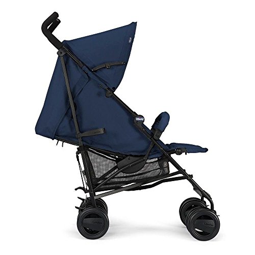 Chicco London Up Passeggino Leggero Pieghevole da 0 Mesi a 15 kg (portata max 18 kg), Passeggino Reclinabile e Compatto con Manicotto Paracolpi, Posizione Nanna, Chiusura a Ombrello, Blu : Prima infanzia