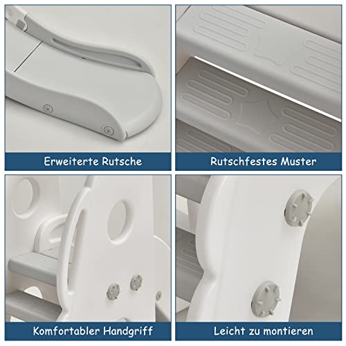 COSTWAY Parco giochi 6 in 1 per bambini, scivolo e altalena e canestro da basket, scala e porta da calcio, altalena da giardino, per bambini, per interni ed esterni (bianco) : Amazon.it: Giochi e giocattoli