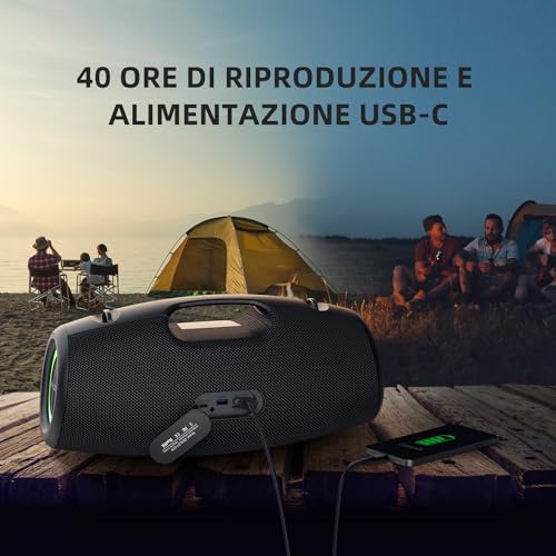ZEALOT Bluetooth Altoparlante Impermeabile Campeggio