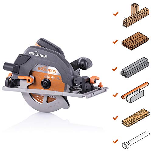 Evolution Power Tools   R185CCSX Sega Circolare Multi Materiale 185 mm Compatibile con Binario Guida (Pacchetto Abbinato con Binario da 1020 mm Incluso), 230 V : Amazon.it: Fai da te