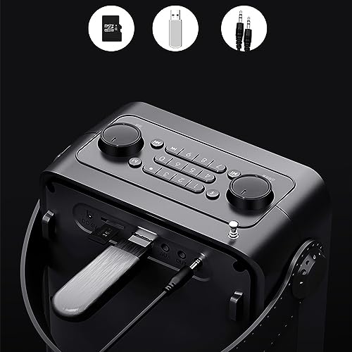 ROUZIHU Altoparlante H8 Amplificatore vocale Portatile Microfono Registrazione Audio Radio FM Altoparlante Scheda TF : Strumenti Musicali