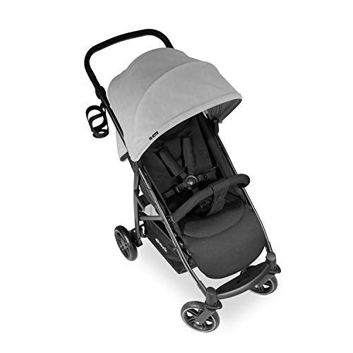 hauck Passeggino Rapid 4R Plus   Passeggino Leggero 25 kg Portata   Passeggino Pieghevole Veloce con Cappotta XL UPF 50     Passeggino Compatto, Reclinabile con Portabibite   Grande Cesto   Grigio : Prima infanzia