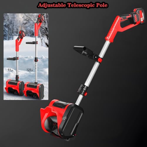 Pala per la rimozione della Neve, Pala per la rimozione della Neve Senza Fili, spazzaneve Elettrico da 20 V con Impugnatura Anteriore Regolabile e Asta telescopica, Lo spazzaneve rimuove la : Amazon.it: Giardino e giardinaggio