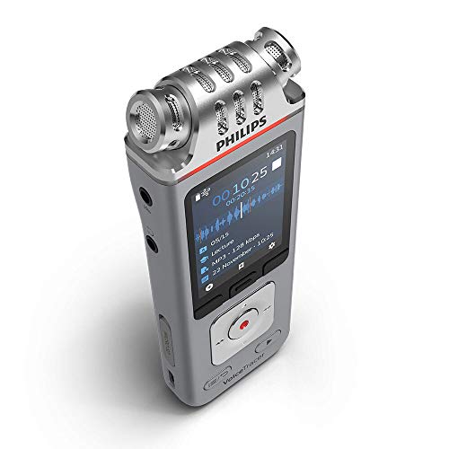 Philips DVT4110 VoiceTracer Registratore Audio, 3 microfoni, 8GB memoria : Amazon.it: Cancelleria e prodotti per ufficio