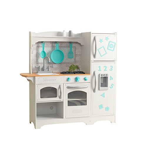 KidKraft Countryside Cucina Giocattolo in Legno Per Bambini con Accessori per Pentole e Frigorifero Magnetico, Giocattolo per Bambini 3  Anni, 53424 : Giochi e giocattoli