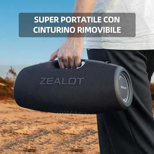 ZEALOT Bluetooth Altoparlante Impermeabile Campeggio