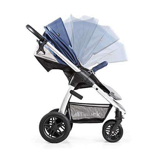 Hauck Passeggino con Copri Gambe Saturn R All Terrain, 25 kg Portata, Reversibile, Regolabile in Altezza, Pieghevole Compatto, Porta Bibite, Compatibile con Navicella e Ovetto Separato, Blu : Prima infanzia