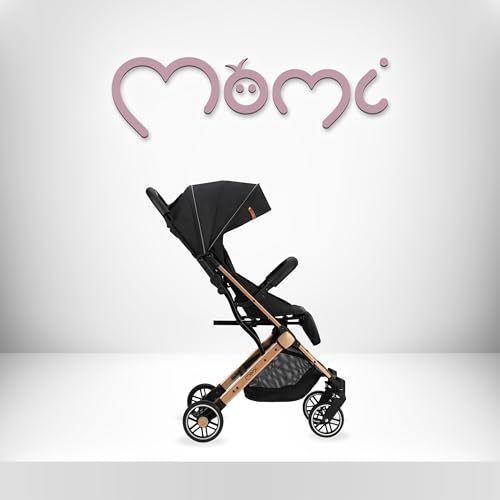 Momi Passeggino MoMi ESTELLE a partire da 6 mesi (fino a 15 kg), pieghevole con cintura di sicurezza a 5 punti, cestino porta spesa e funzione di apertura, manico telescopico per il traino : Amazon.it: Prima infanzia