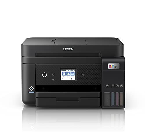 Epson EcoTank ET 4850 stampante A4 USB, Wi Fi, Wi Fi Direct, Ethernet, display LCD 6,1 cm, ADF, serbatoi flaconi alta capacità, Smart Panel, fronte/retro, Nero & C13T03R140 Serie 102 EcoTank : Informatica