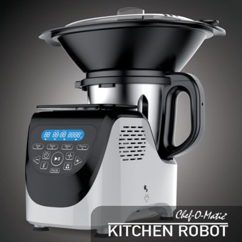 Chef O Matic robot da cucina multifunzione Kitchen Robot, 1000w, 3L, 3500 giri al minuto, Accessori multipli, 10 velocità, Schermo tattile a LED, Design elegante : Amazon.it: Casa e cucina