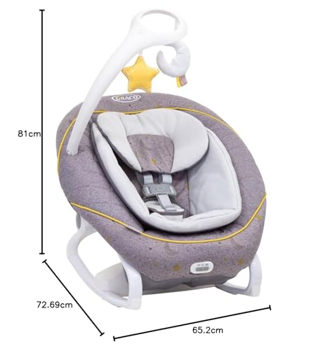 GRACO 1AP998STZEU   All Ways Soother, Sdraietta 2 in 1 e dondolo portatile (dalla nascita a 9 mesi circa, 0 9 kg), con vibrazione e velocità di oscillazione regolabile, Stargazer : Amazon.it: Prima infanzia