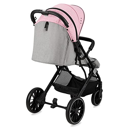 Passeggino MoMi ESTELLE DAKAR a partire da 6 mesi (fino a 22 kg), pieghevole con cintura di sicurezza a 5 punti, cestino porta spesa e funzione di apertura, manico telescopico per il traino : MoMi: Prima infanzia