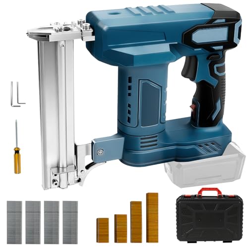 Pistola per unghie senza fili per Makita 18 V, 2 in 1, pinzatrice elettrica con 500 chiodi e 500 punti, doppia protezione, per la lavorazione del legno (senza batteria, senza caricatore) : Amazon.it: Fai da te