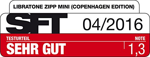 Libratone ZIPP MINI Copenhagen Edition Altoparlante Wireless (360 ° Suono, WiFi, Bluetooth, MultiRoom, Airplay 2, Spotify Connect, 10 ore Batteria Ricaricabile)  Raspberry Red : Elettronica