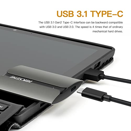 HIKSEMI Portatile SSD Esterno 2TB, Velocità Di Lettura Fino a 560MB/S, USB 3.1 Unità a Stato Solido per Android, Mac, PC, Latop, Desktop   T300S : Informatica