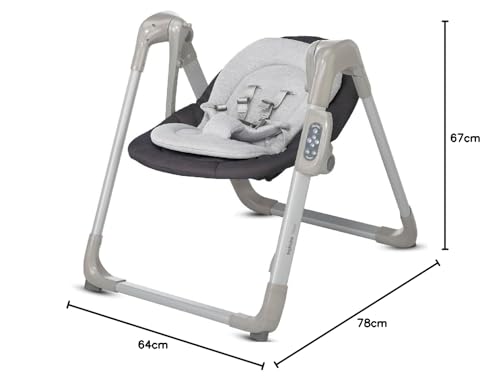 Inglesina Wave Altalena, Pepper, Dondolo con Regolazione per il Comfort, 12 Melodie, Stimolazione Sensoriale, Connettività per Musica da Telefono : Amazon.it: Prima infanzia