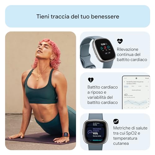 Fitbit Versa Smartwatch Unisex Adulto Grigio